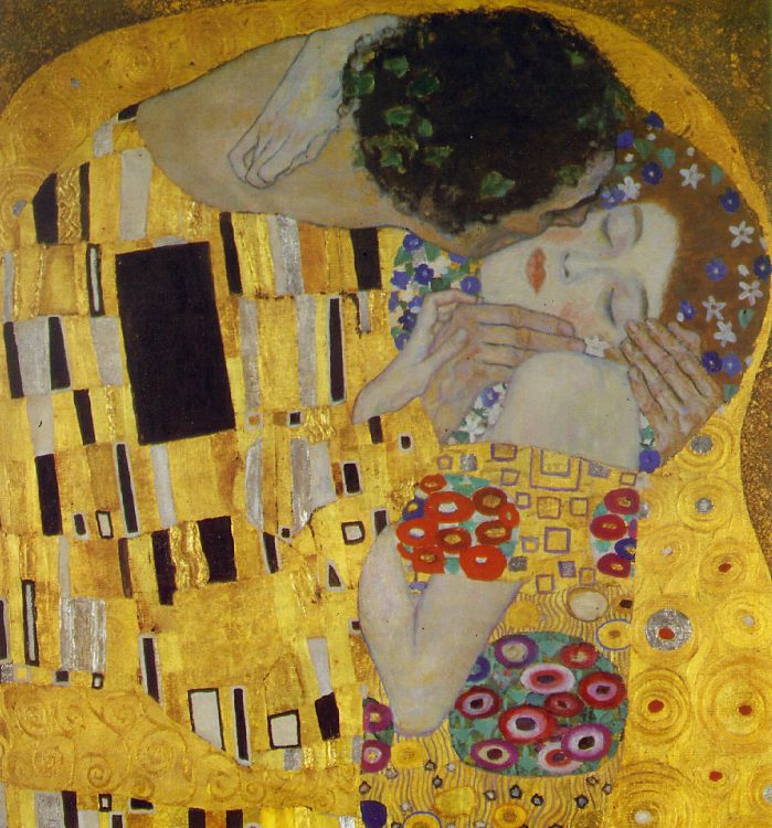 Poljubac, Gustav Klimt - detalj